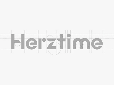 Herztime brand company design font logo logotype