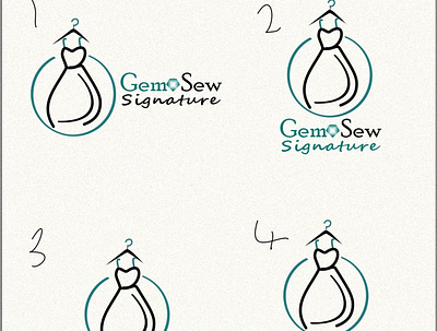 GemSew Identity branding design graphic design illustration