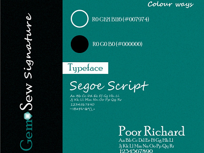 Typeface/ Colorway