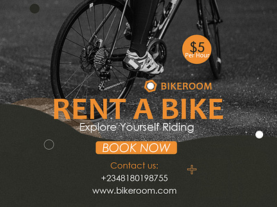 Rent A Bike Flyer design graphic design