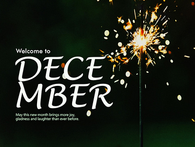 December - Happy New Month! design graphic design