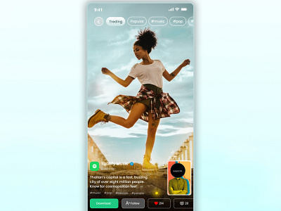 Video Mobile App 3d adobexd app appdesign branding design entroz figma graphic design illustration shortvideoapp tiktok tiktokclone ui uiux ux vector videoapp webdesign