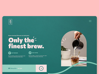 Coffee webdesign - Zephyr app branding coffee coffeweb coffewebsite design graphic design illustration logo typography ui ux vector webdesign