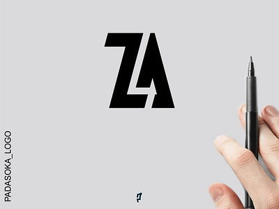 Monogram ZA 3d america animation branding design graphic design icon illustration logo logos motion graphics ui ux vector