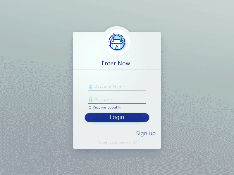 The login and sign up animation