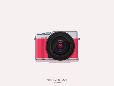 FUJIFILM X-A1 icon illustration logo