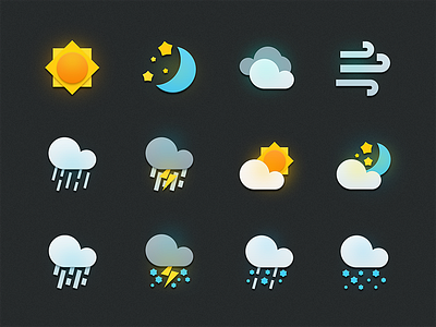 Weather icons app icon icons illustration logo ui weather
