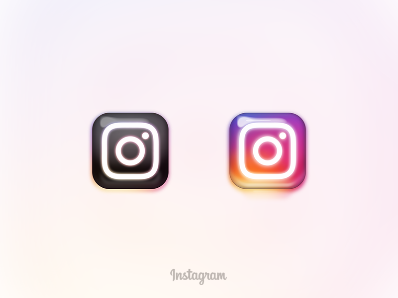 Instagram icon *2 by Neven on Dribbble