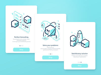 Welcome Pages app design guide illustration ios onboarding work