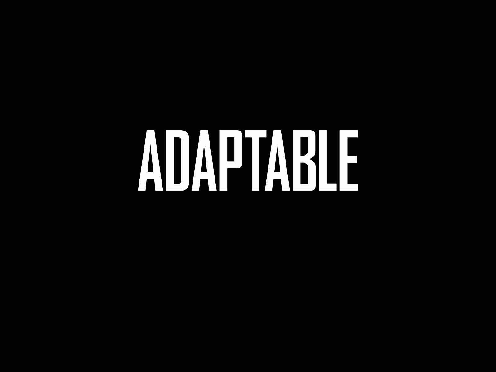 Adaptable logo concept adaptable animation