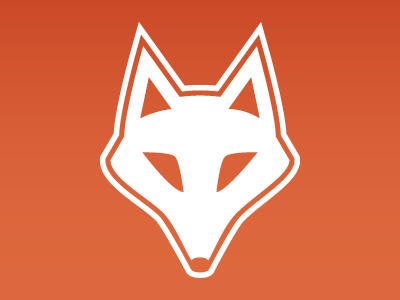 Fox animal fox orange outline