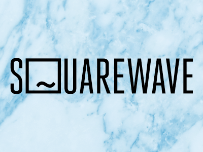 Squarewave literal logo logotype square squarewave wave