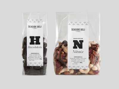 Liquorice & Nuts deli packaging photo