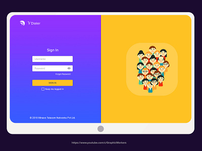 Login Page Design for a SaaS product