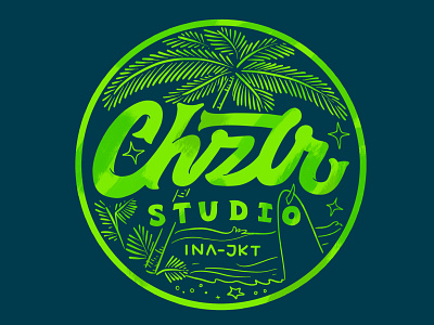 Chzlr badge logo design