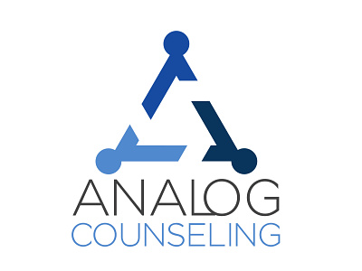 Analog Counseling Logo branding design icon illustration logo minimal typography ui vector