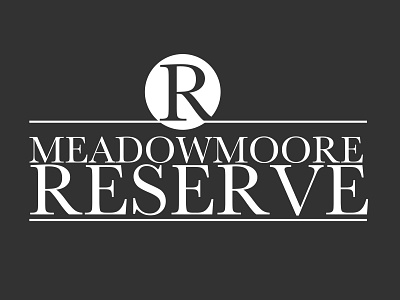 Meadowmoore Reserve Logo branding design icon illustration logo minimal typography ui vector