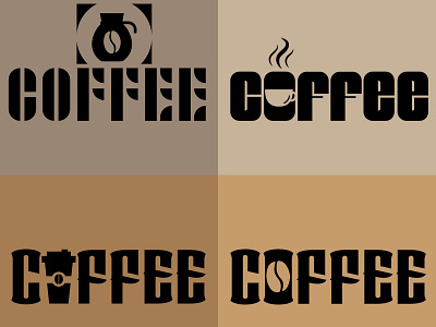 Coffee logos branding coffee companylogo design icon illustration logo minimal typography ui vector