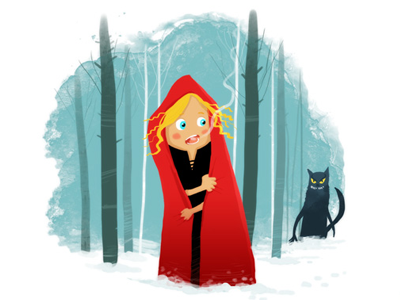 Red Riding Hood catroon character design istanbul mustafa kural red red riding hood vector art wolf