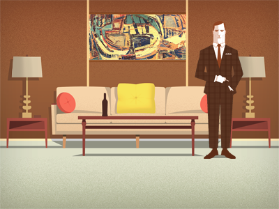 Don Draper Office by Mustafa Kural on Dribbble