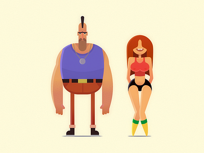 Max & Lilly character design illustration istanbul mustafa kural vector