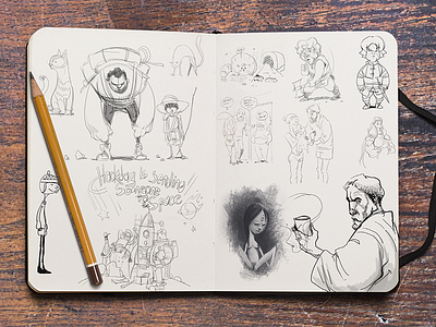 Sketchbook Pt.I character design illustration istanbul mustafa kural sketchbook