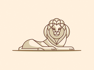 Lion animal icon illustration lion vector