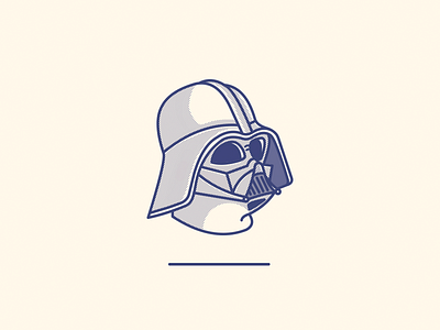 Darth Wader character darthvader helmet illustration line movie series simple space star wars