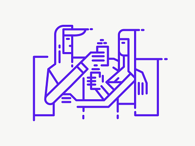 Cheers!! beer line line art love