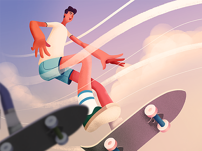 Skater Dudes character design colour drawing illustration istanbul line drawing line icon man porject style