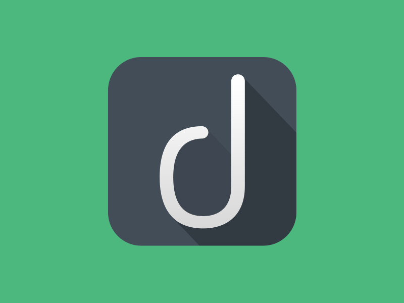 Flat App Icon With A Long Shadow by Michael Venn on Dribbble