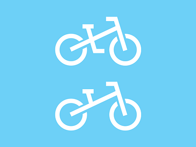 Bike Icons bike font icon logo minimal symbol vector