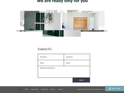 Wix Website for Interior