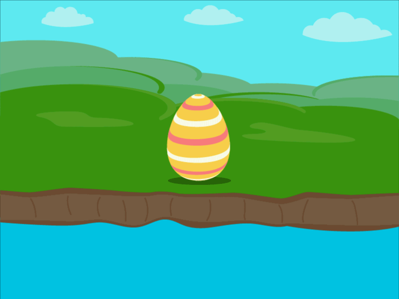 Easter Egg and April Fools' Day - Marathon GIF 29/30 2d animation character easter flat motion