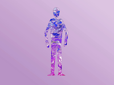 Fragmented Body and Mind 2d 2d animation after effects animation body character design fragments illustration loop mind motion puzzle