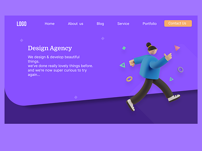 Creative Agency Landing Page Design