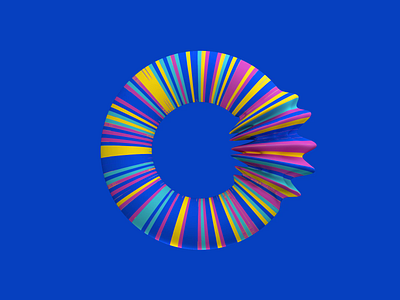 Ring 3d blue c4d cinema4d color design graphic design loop motion motiongraphics redshift ring