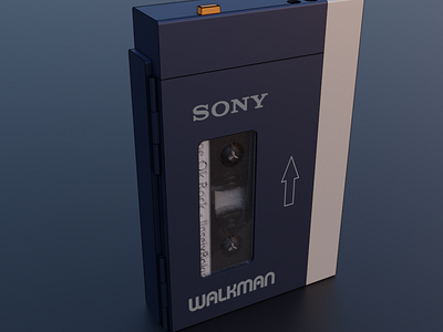 Sony Walkman 3D Model 3d blender3d design fusion360 product productdesign sony walkman