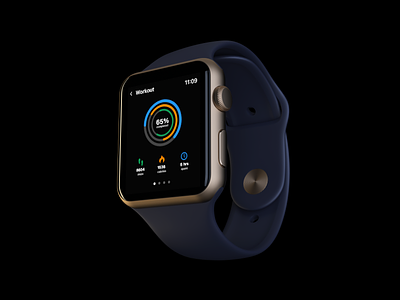 Workout Tracker (Daily UI) app daily ui design smart watch smartwatch tracker ui ui design ux watch workout workout tracker