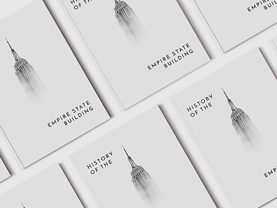 Empire State Building Book Design art direction branding layout design minimal minimalist minimalistic print design visual design white