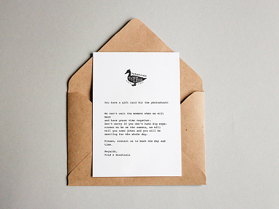 Gift Card Letter art direction branding layout design minimal minimalist minimalistic print design visual design white