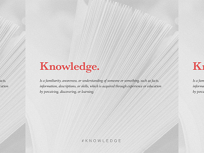 Knowledge is ... art direction artwork branding duotones graphic design poster design ui ux visual design visual identity