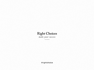 Right Choices art direction branding layout design minimal minimalist minimalistic print design visual design white