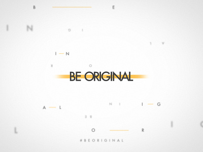 Be Original art direction artwork branding duotones graphic design poster design ui ux visual design visual identity