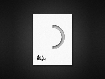 Dark & Light - Minimalistic Poster Design art direction artwork branding duotones graphic design poster design ui ux visual design visual identity