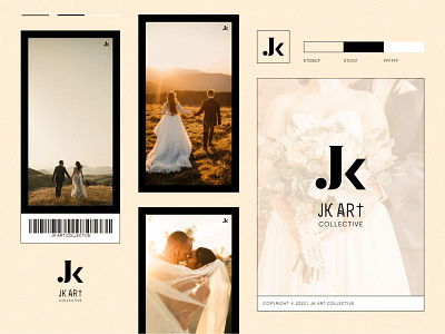 Jk Art Collective Logo Presentation branding logo logo design visual identity