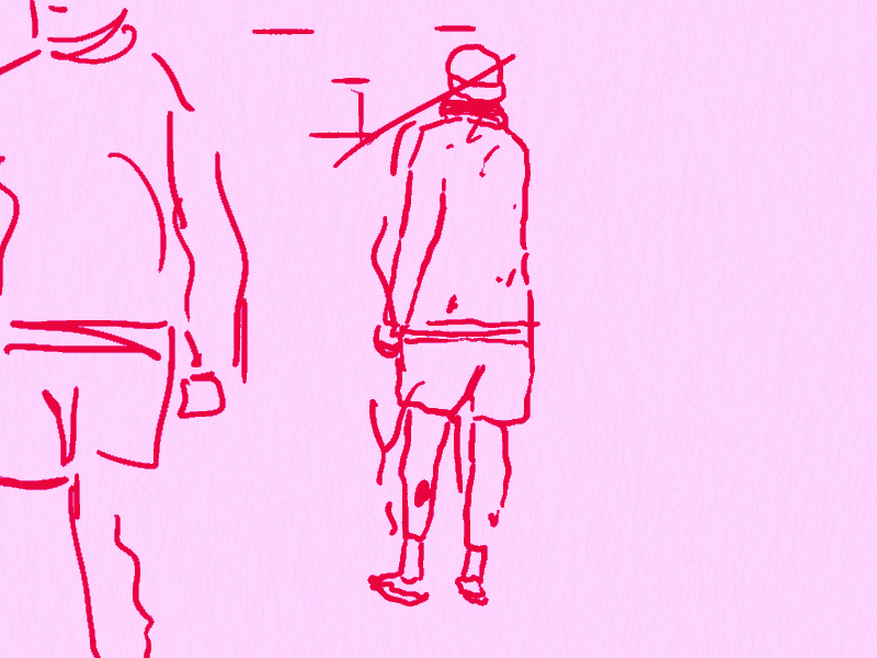 The Chris Walk animation artwork cartoon character cycle drawing frame illustration loop pink sketch walk