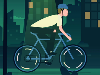 Bikers 2d animation bike cartoon character drawing helmet illustration motion texture vector