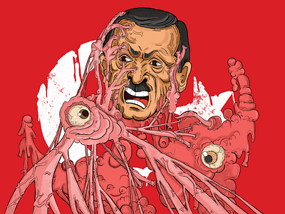 Cancer 2d animation cancer design illustration terror vector