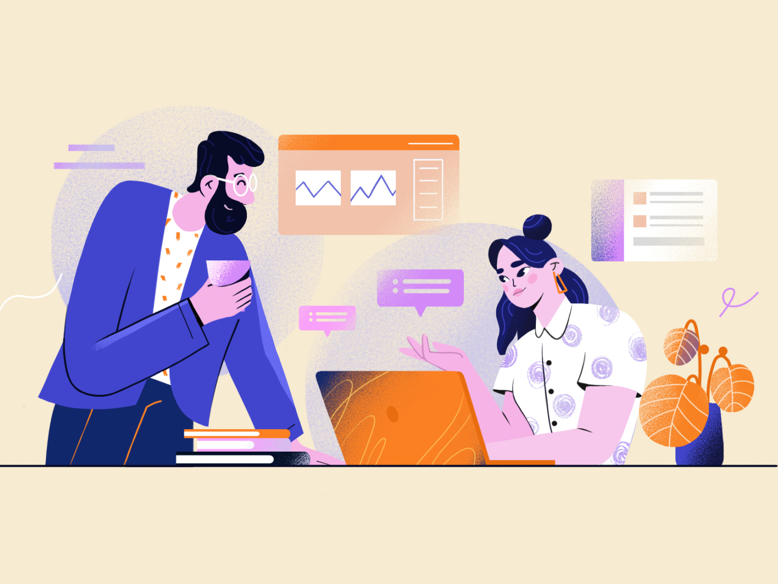 Team works on project by Wingingstones NTAB STUDIO on Dribbble